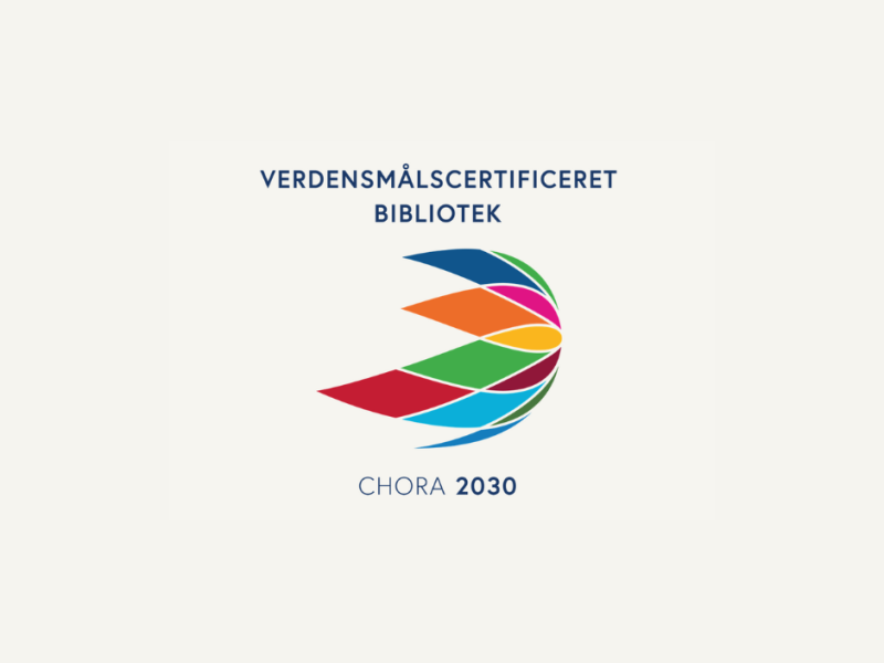 Verdensmålscertificeret bibliotek - Logo
